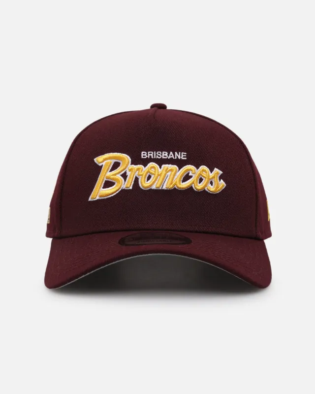 New Era Brisbane Broncos 'NRL Las Vegas 2024' 9FORTY A-Frame Snapback Maroon made by New Era