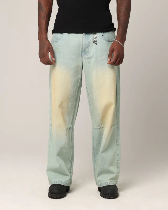 Saint Morta Amplus Jeans Blue\Yellow sold by Culture Kings