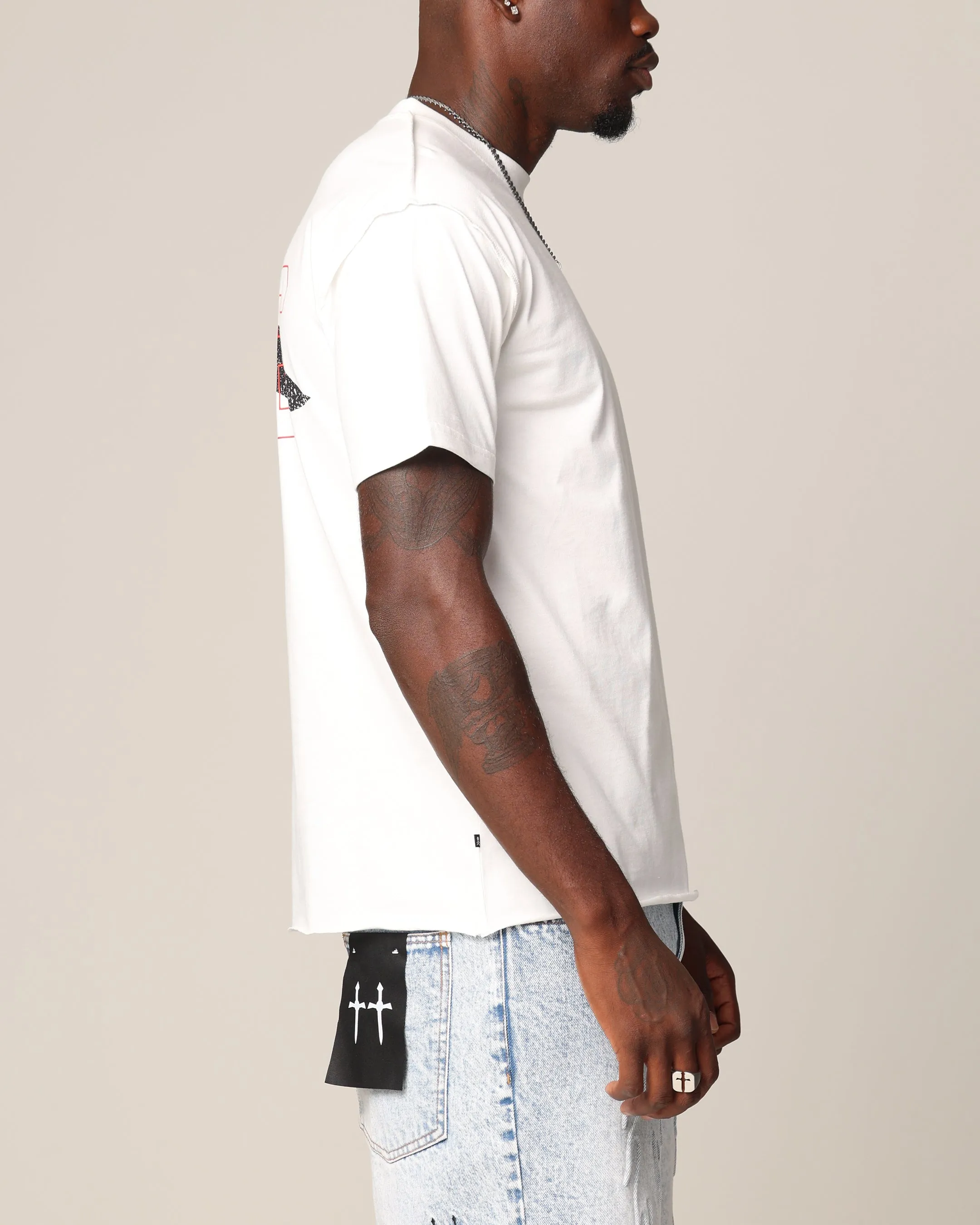 Saint Morta 666 Cut T-Shirt Off White sold by Culture Kings product image thumbnail 4