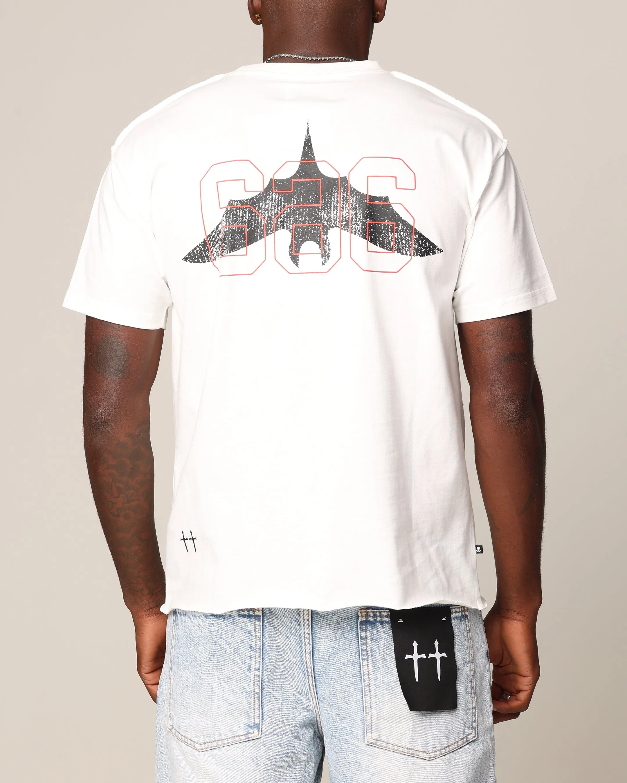 Saint Morta 666 Cut T-Shirt Off White sold by Culture Kings