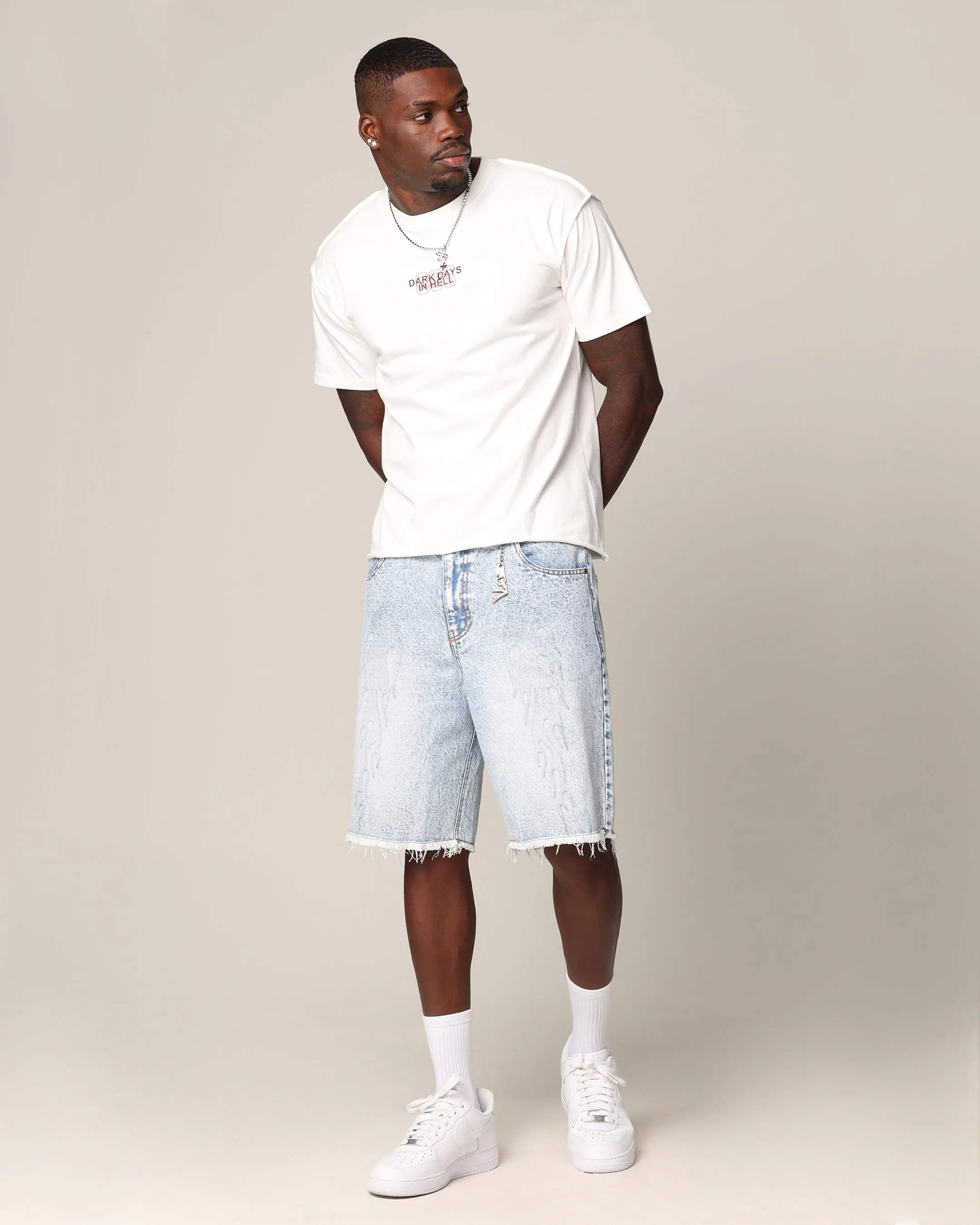 Saint Morta 666 Cut T-Shirt Off White sold by Culture Kings product image thumbnail 3