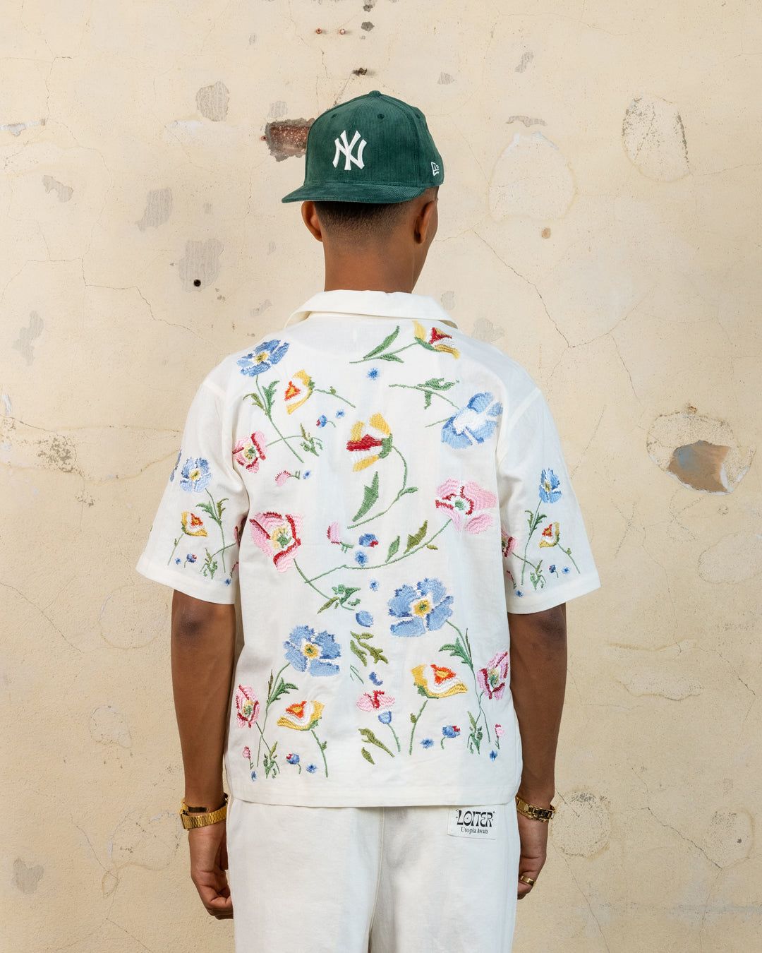 404 Midsommar Embroidered Button Up T-Shirt Ecru sold by Culture Kings product image thumbnail 4
