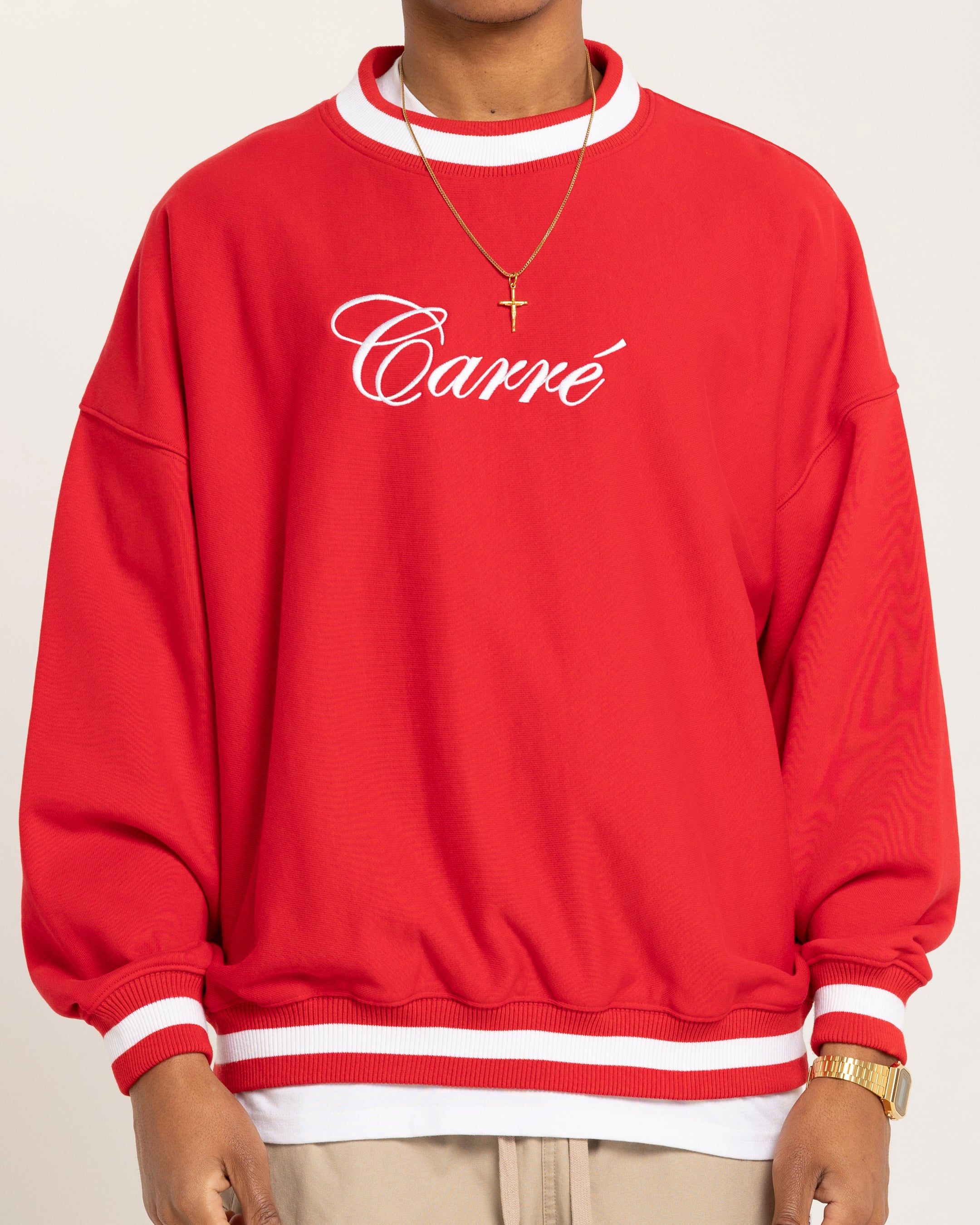 Carre Royal Oversized Crewneck Red sold by Culture Kings product image thumbnail 3