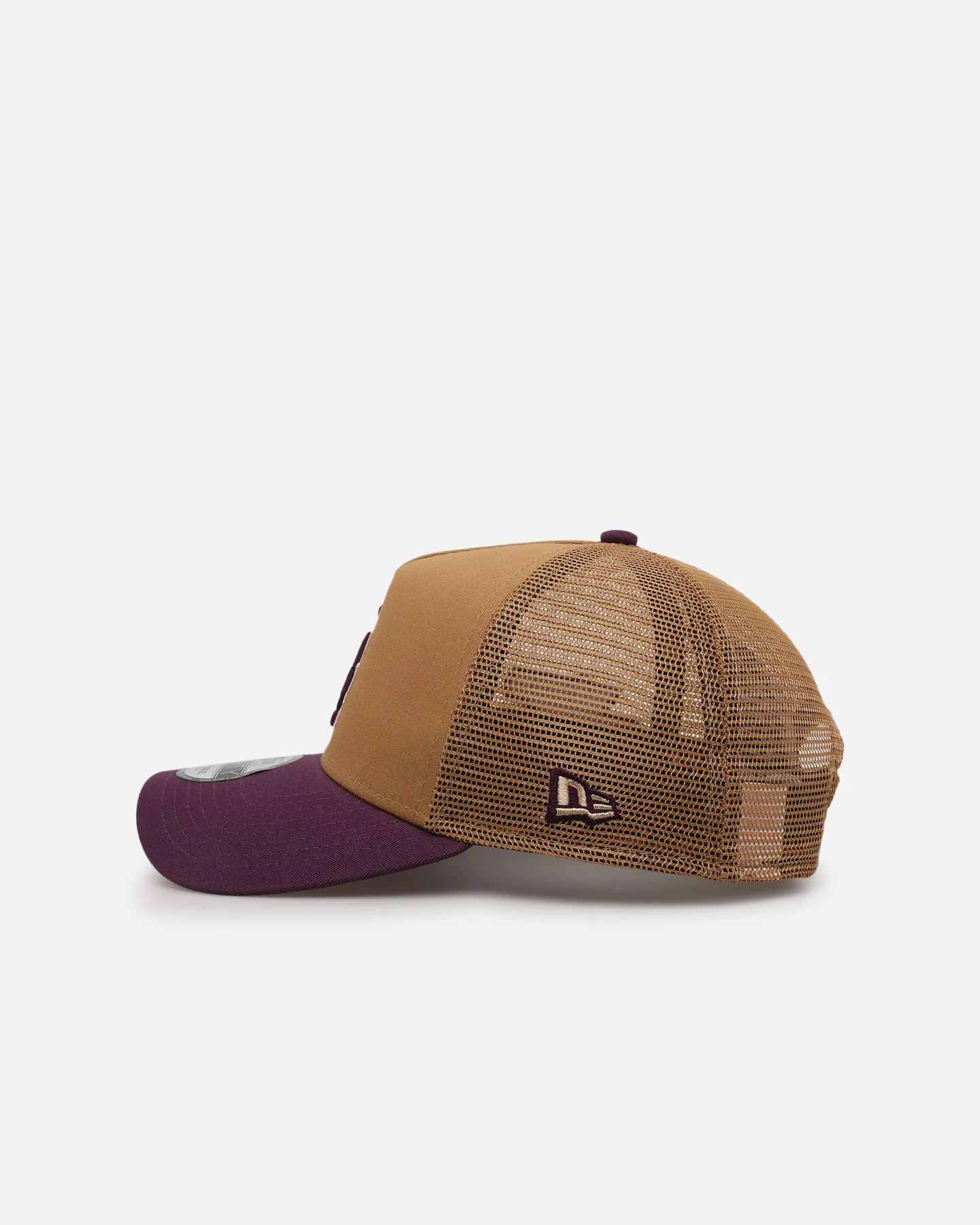 New Era Los Angeles Dodgers 'Rustic Rose' 9FORTY A-Frame Trucker Snapback Wheat sold by Culture Kings product image thumbnail 4