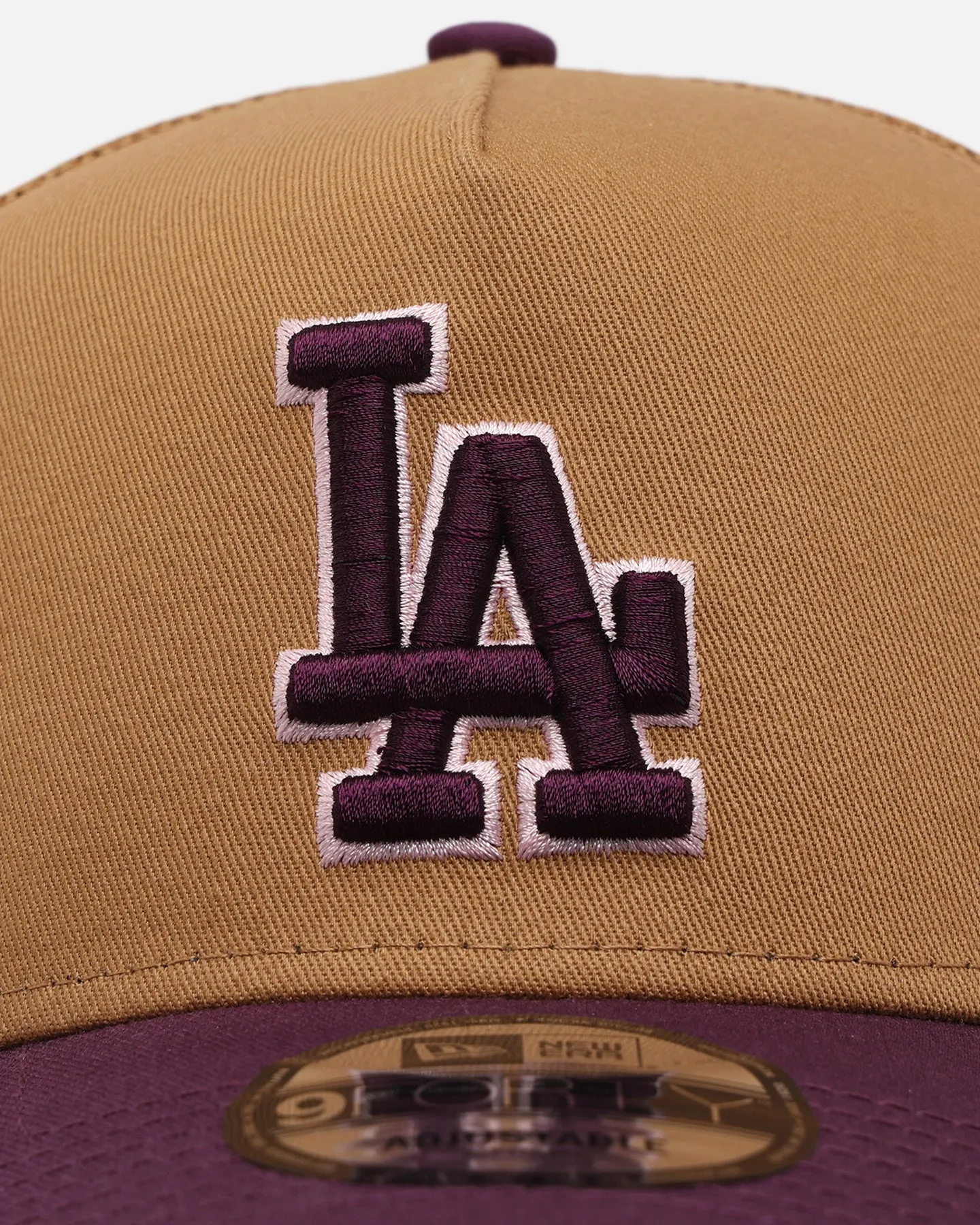 New Era Los Angeles Dodgers 'Rustic Rose' 9FORTY A-Frame Trucker Snapback Wheat sold by Culture Kings product image thumbnail 5