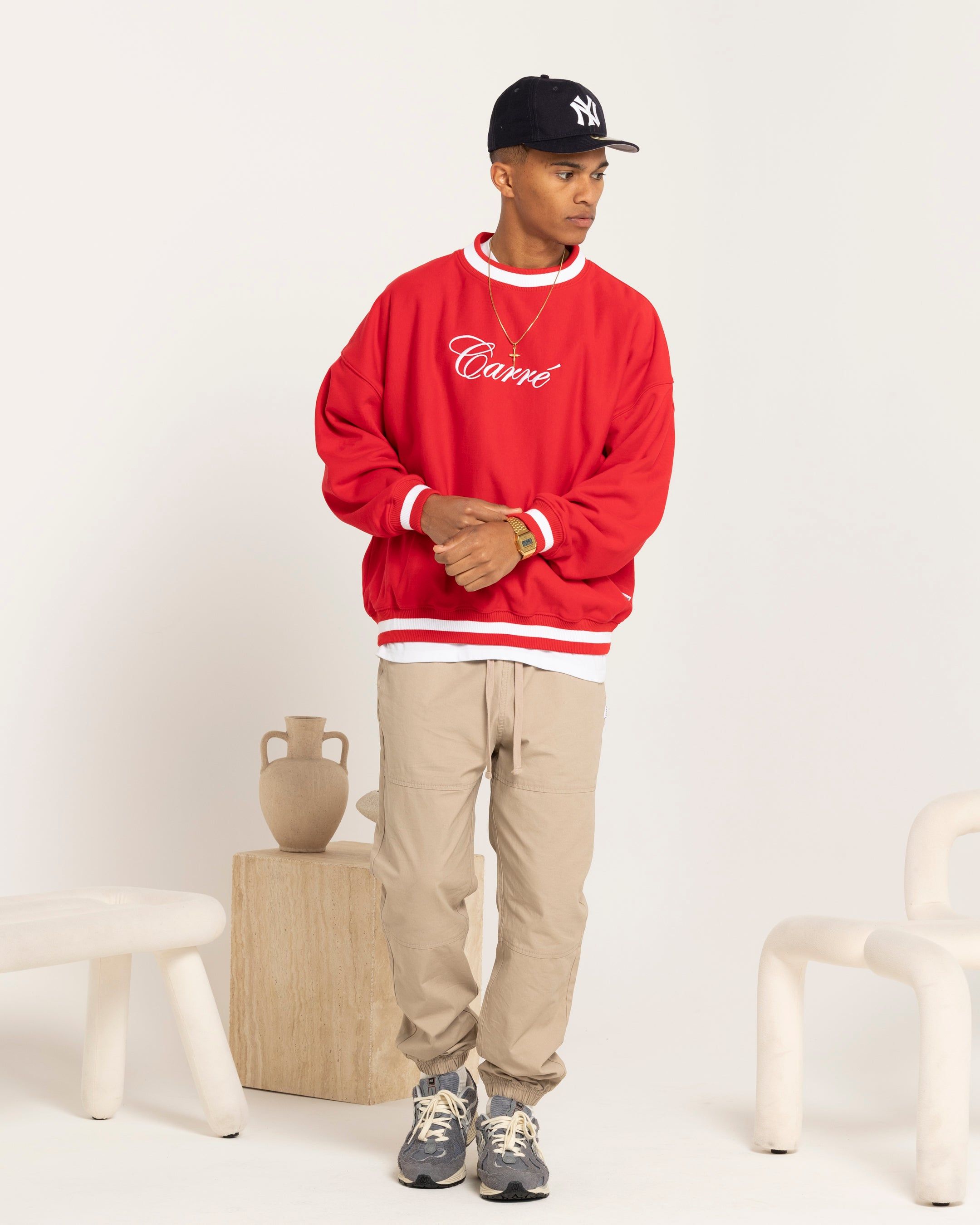 Carre Royal Oversized Crewneck Red sold by Culture Kings product image thumbnail 2