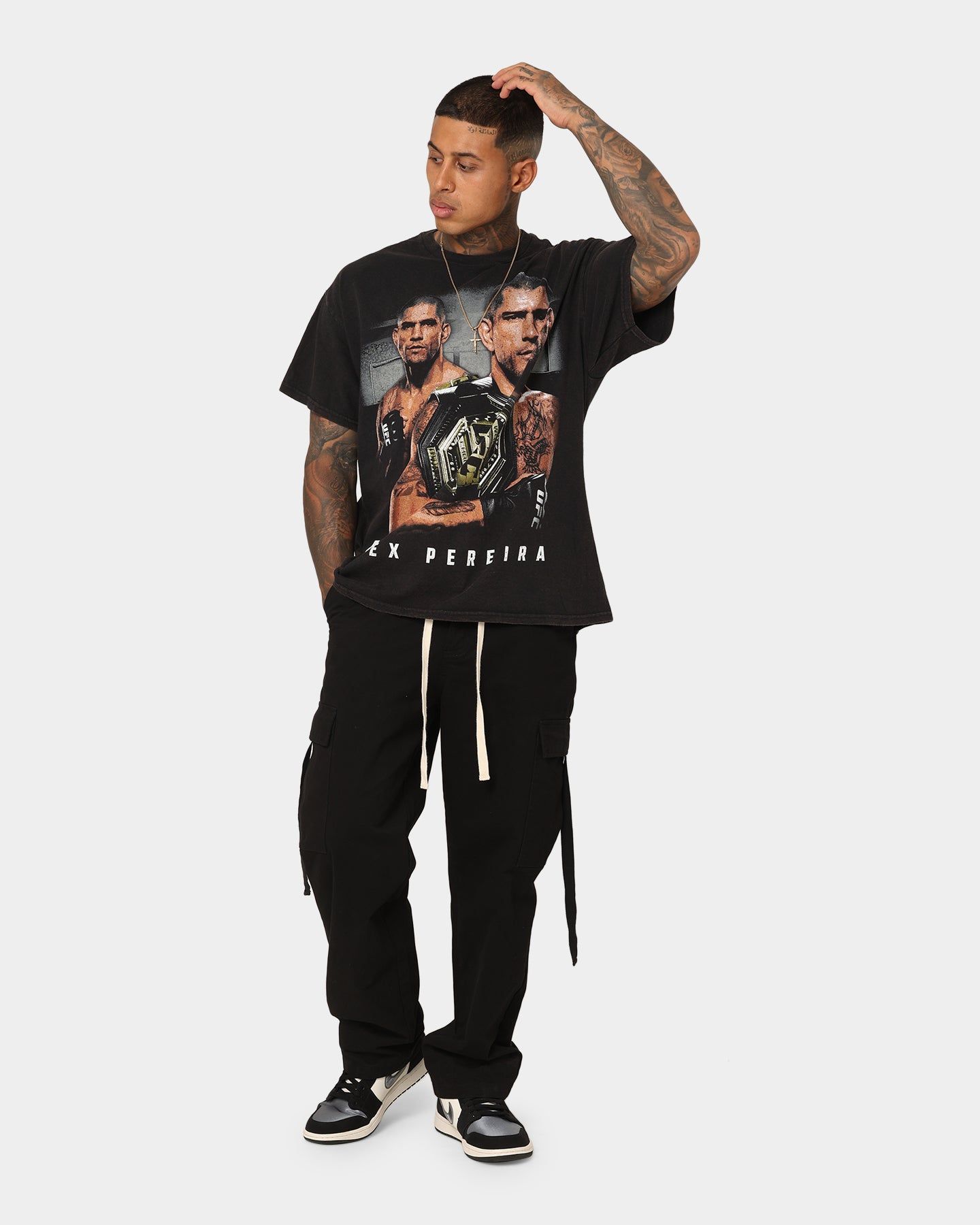 Goat Crew X UFC Alex Pereira Vintage T-Shirt Black Wash sold by Culture Kings product image thumbnail 2