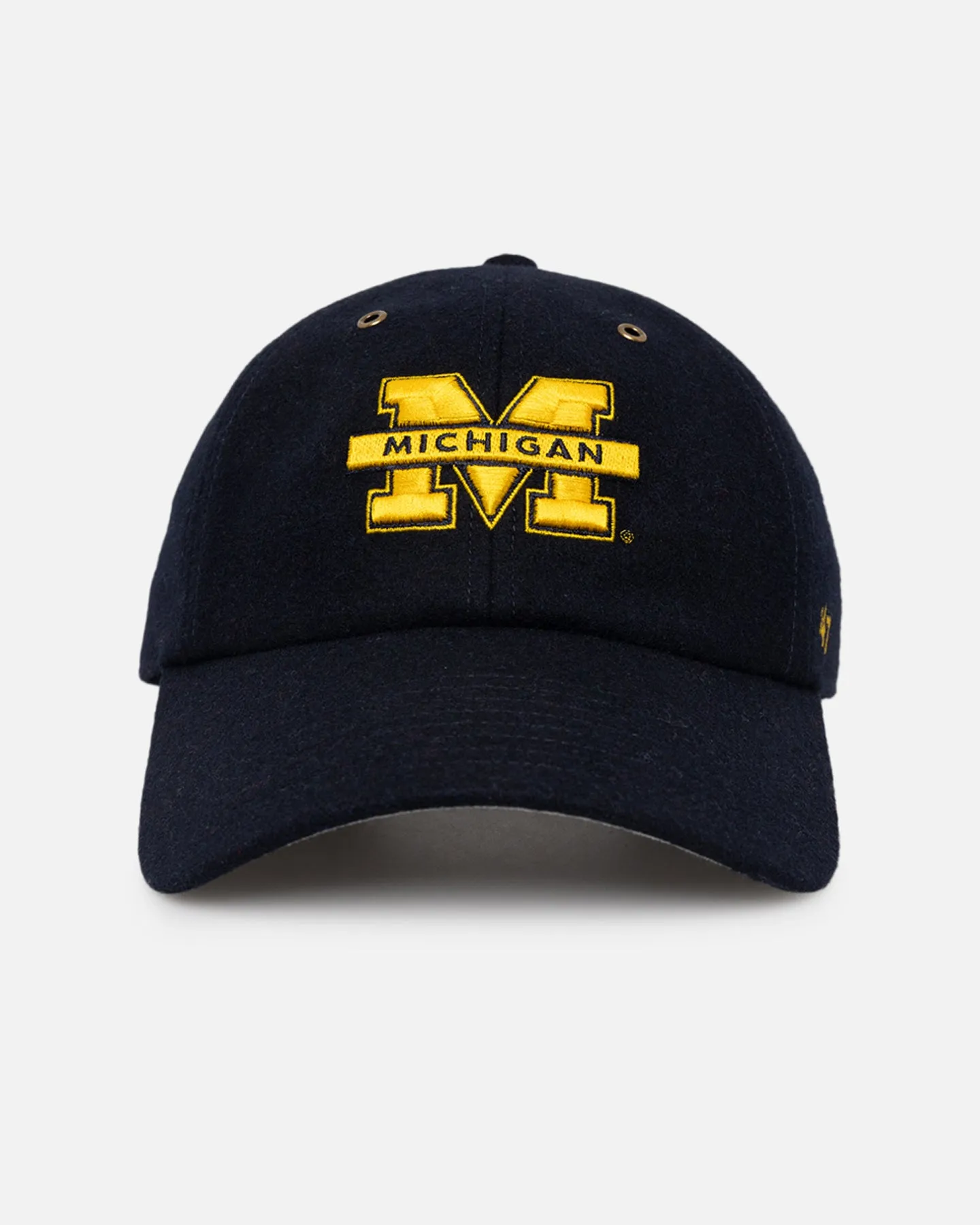 47 Brand Michigan Wolverines Wooly Clean Up Strapback Navy sold by Culture Kings