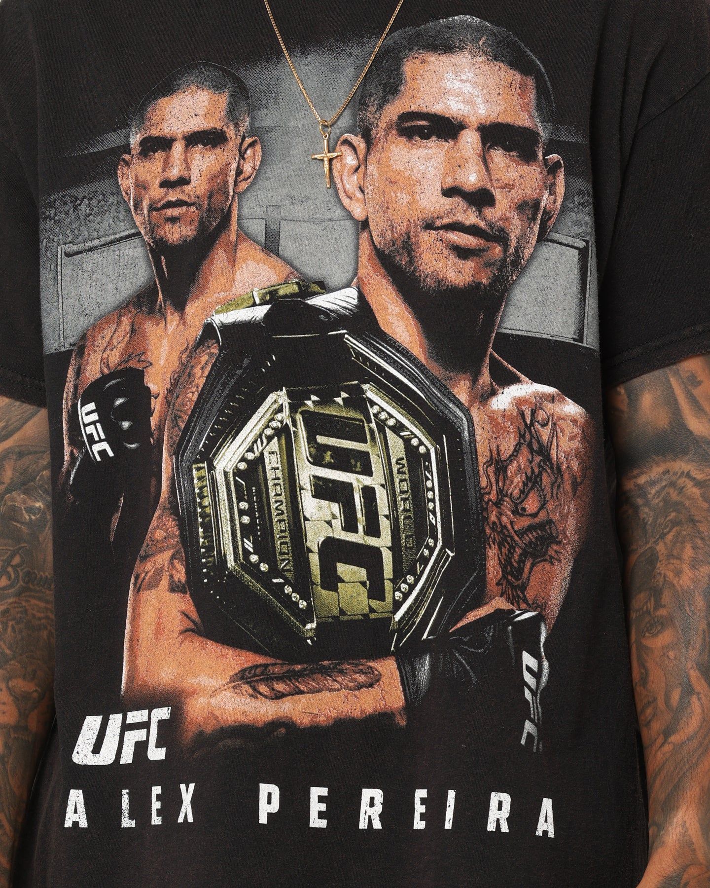 Goat Crew X UFC Alex Pereira Vintage T-Shirt Black Wash sold by Culture Kings product image thumbnail 3