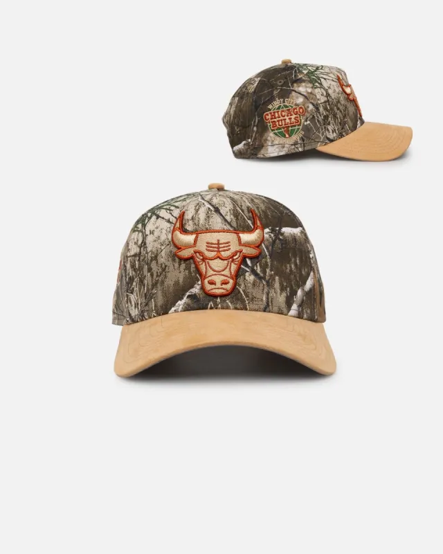 New Era Chicago Bulls 'Real Tree Tan Suede' 9FORTY A-Frame Snapback Real Tree sold by Culture Kings