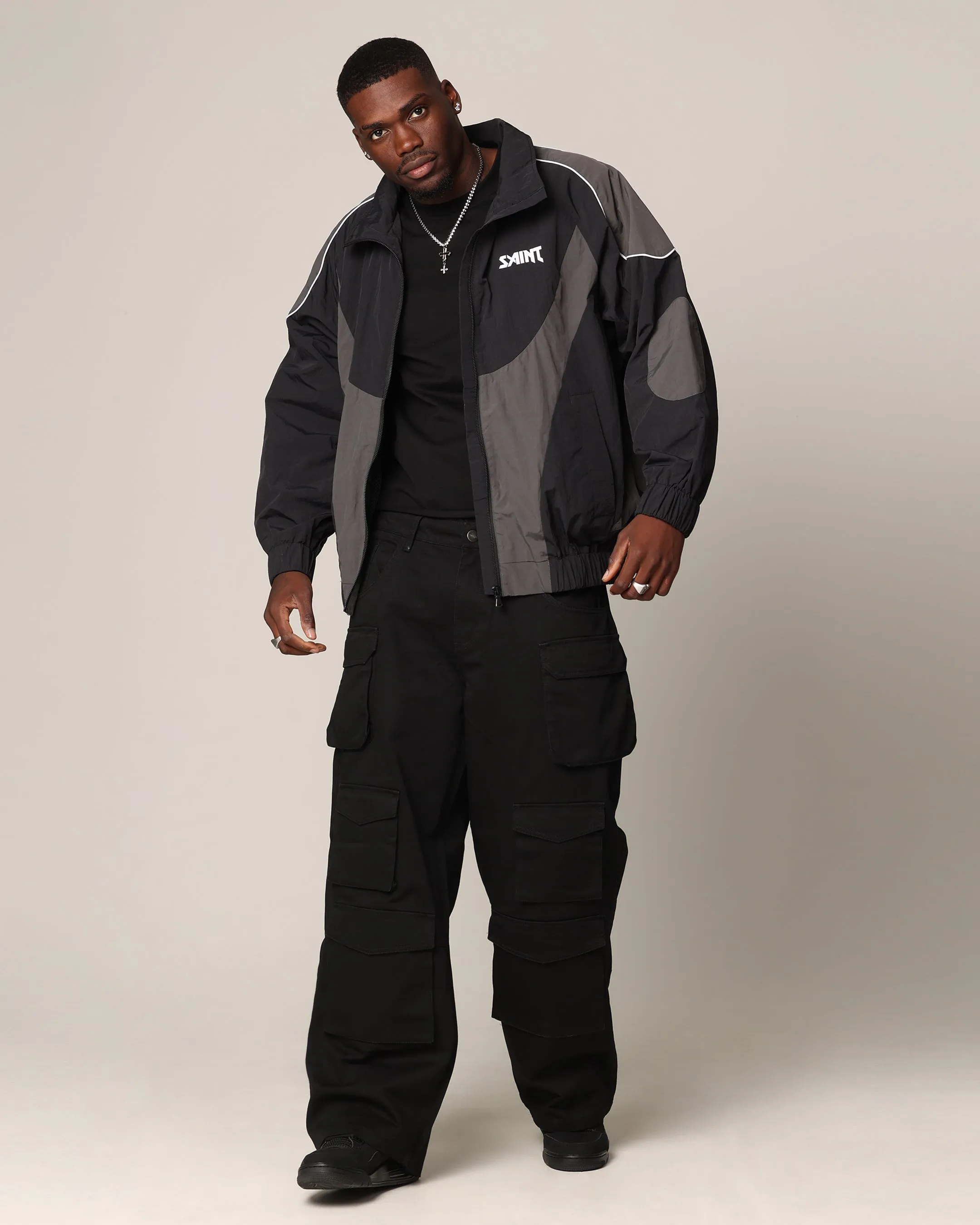 Saint Morta Rage Windbreaker Black/Grey sold by Culture Kings product image thumbnail 2