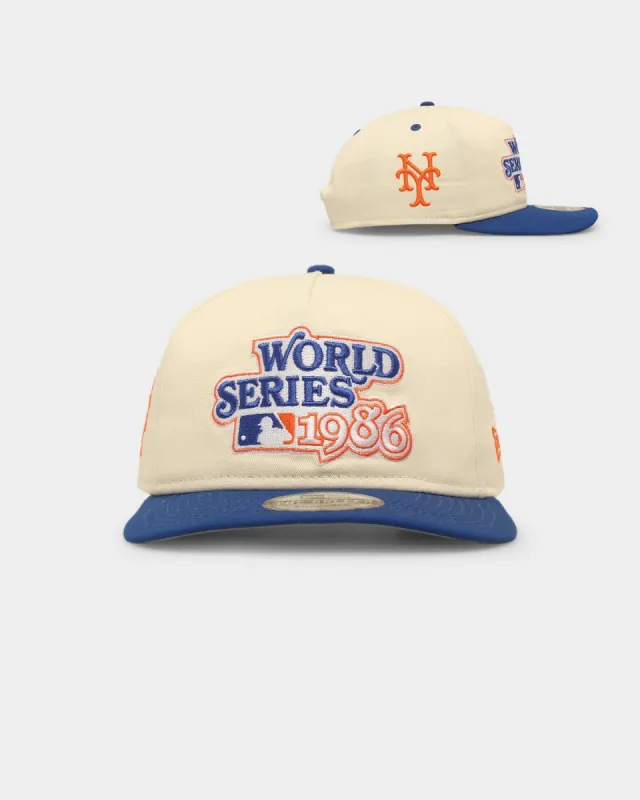 New Era New York Mets '1980s World Series Through The Decades' 1986 World Series Golfer Snapback Chrome White/Original Team Colours sold by Culture Kings