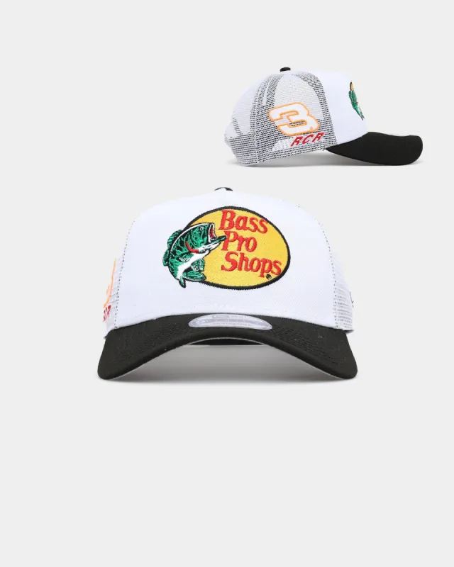 New Era X Nascar 9FORTY A-Frame Trucker Snapback White/Black sold by Culture Kings