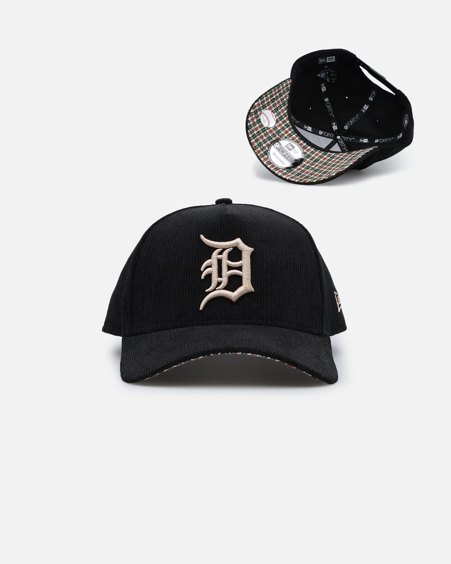 New Era Detroit Tigers 9FORTY A-Frame Snapback Black/Plaid sold by Culture Kings
