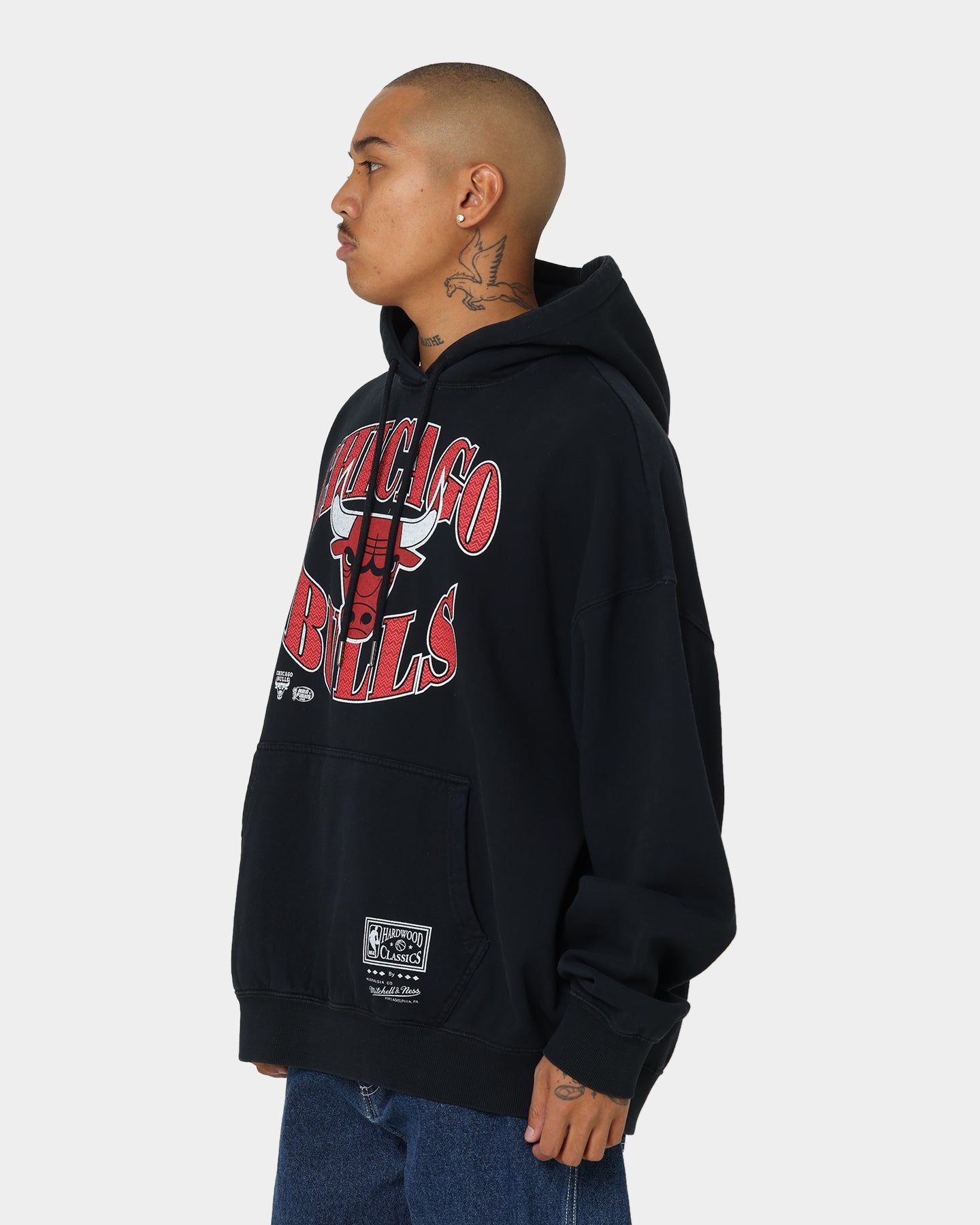 Mitchell & Ness Chicago Bulls Point Guard Hoodie Faded Black sold by Culture Kings product image thumbnail 6