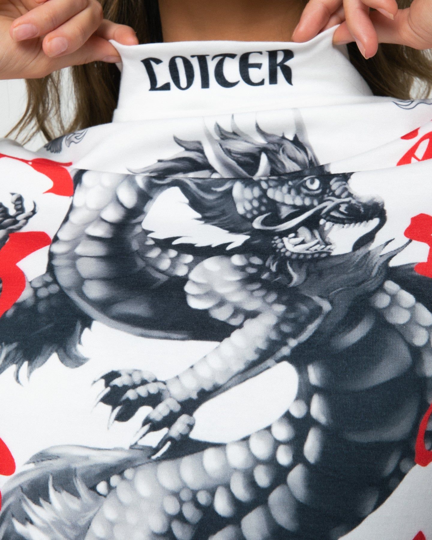 Loiter Drago Long Sleeve T-Shirt Off White sold by Culture Kings product image thumbnail 5