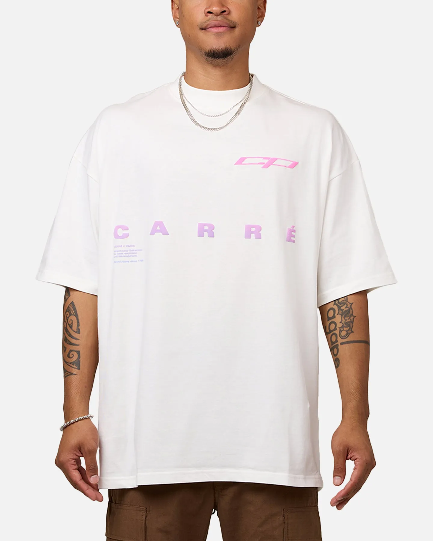 Carre Enhanced Grad Mock T-Shirt Off White sold by Culture Kings product image thumbnail 2