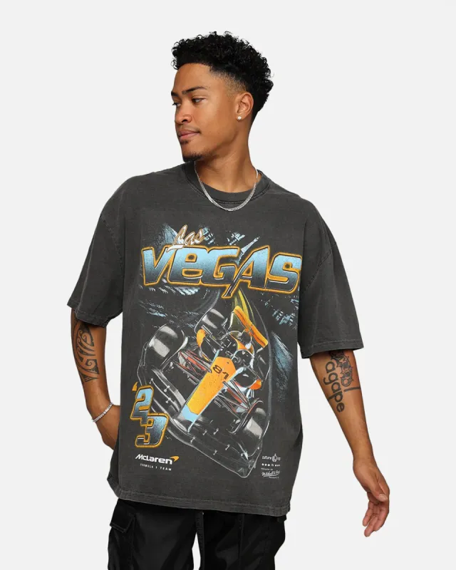 Mitchell & Ness X McLaren X Culture Kings Las Vegas Collection Oscar Piastri Vintage T-Shirt Black Wash sold by Culture Kings