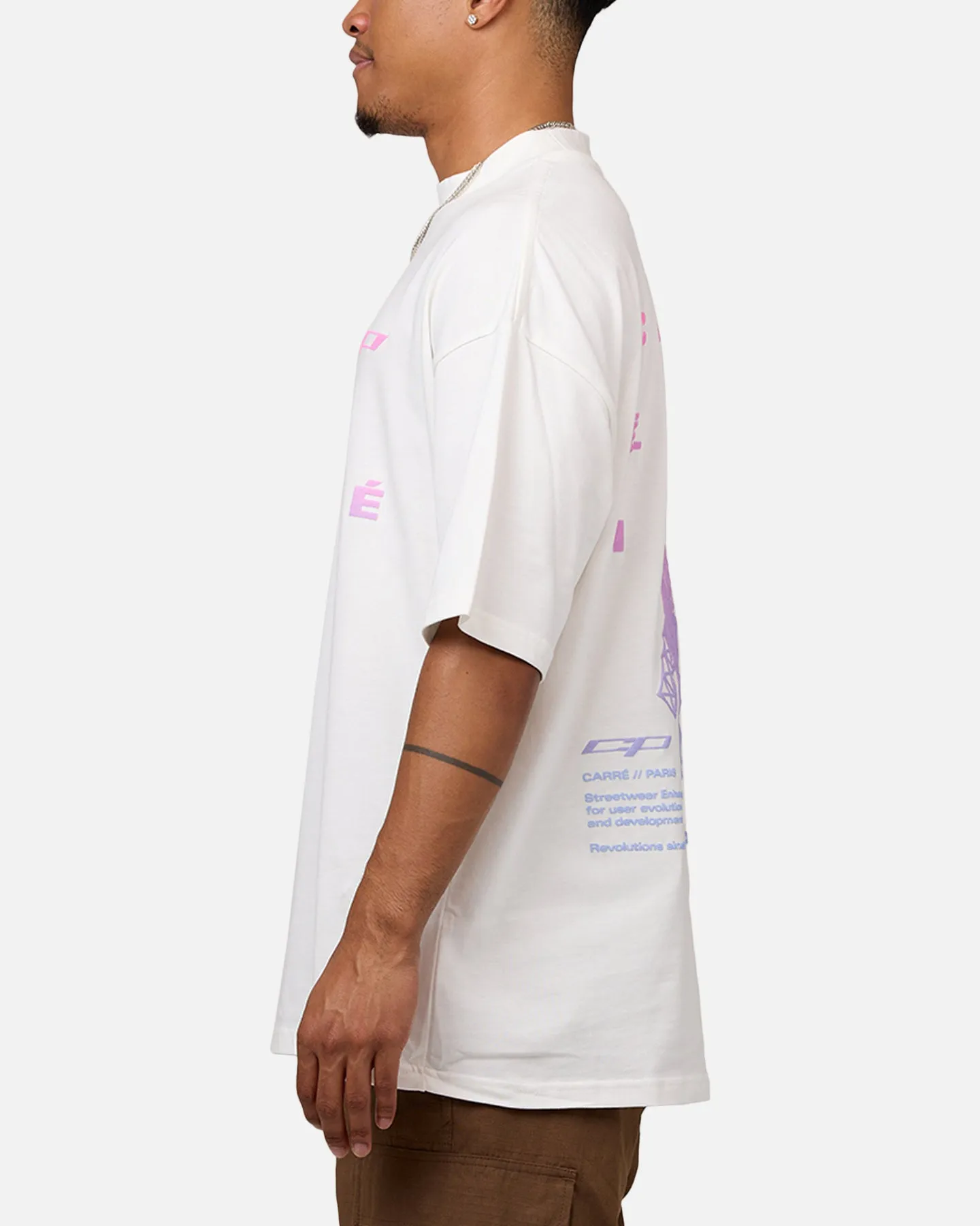 Carre Enhanced Grad Mock T-Shirt Off White sold by Culture Kings product image thumbnail 5
