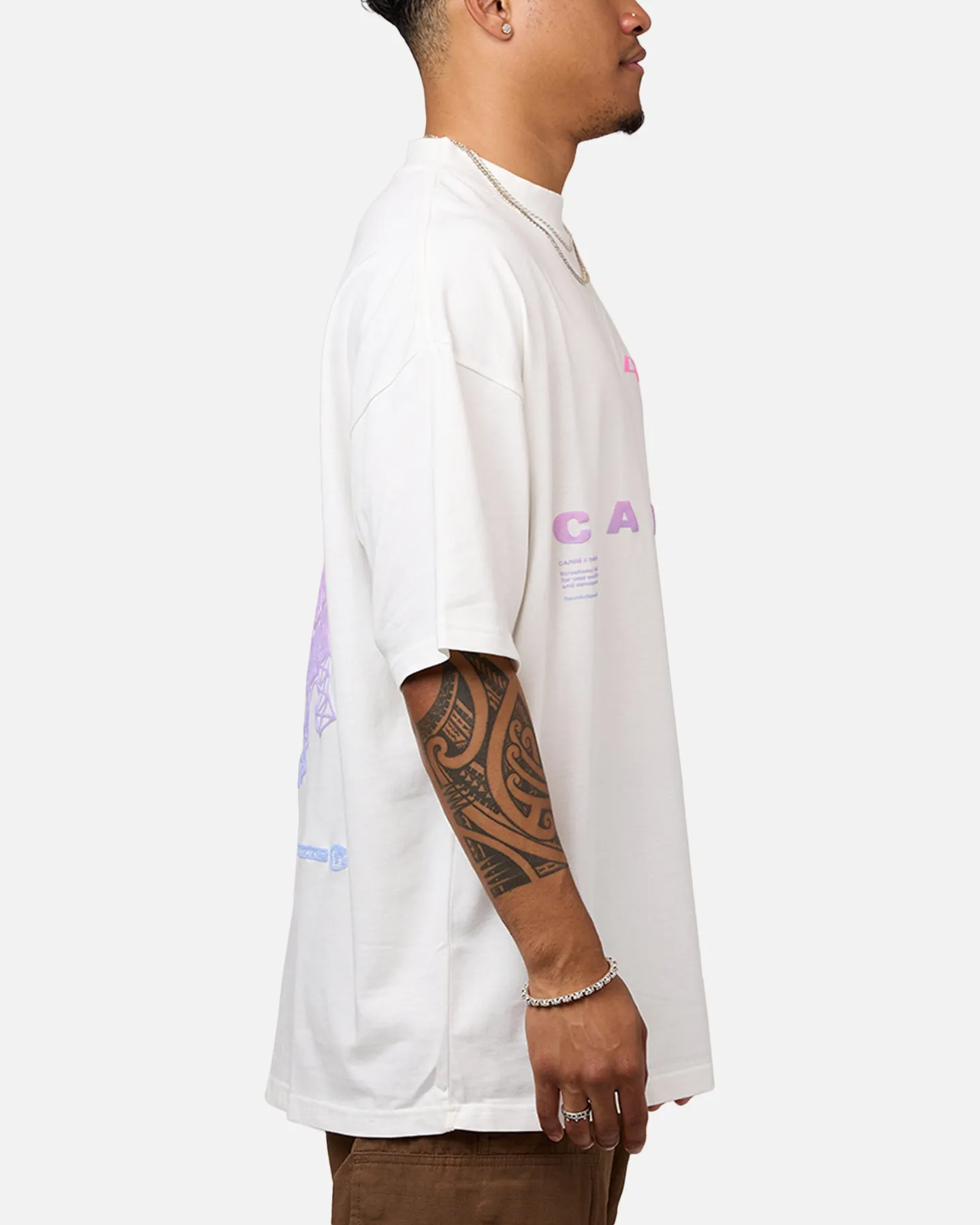Carre Enhanced Grad Mock T-Shirt Off White sold by Culture Kings product image thumbnail 4
