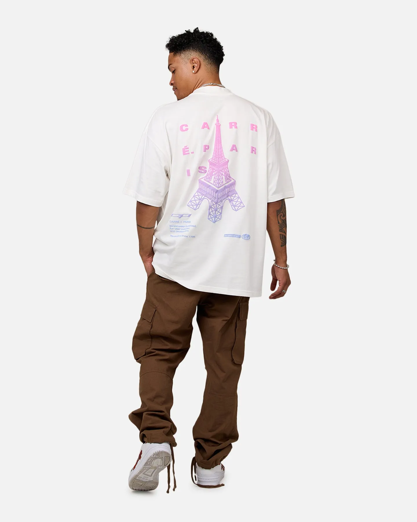 Carre Enhanced Grad Mock T-Shirt Off White sold by Culture Kings product image thumbnail 3