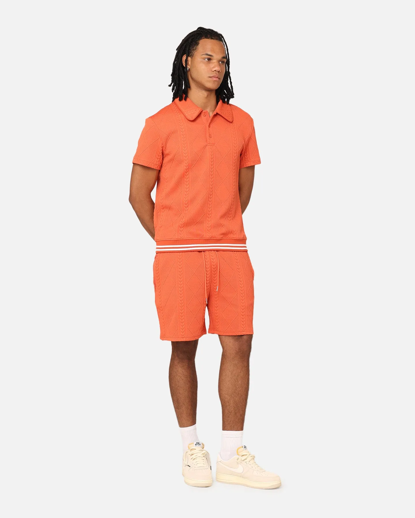 XXIII Danny Knit Polo Shirt Bright Red sold by Culture Kings product image thumbnail 2