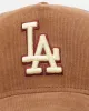 New Era Los Angeles Dodgers 'Ornamental Corduroy' 9FORTY A-Frame Snapback Tan sold by Culture Kings