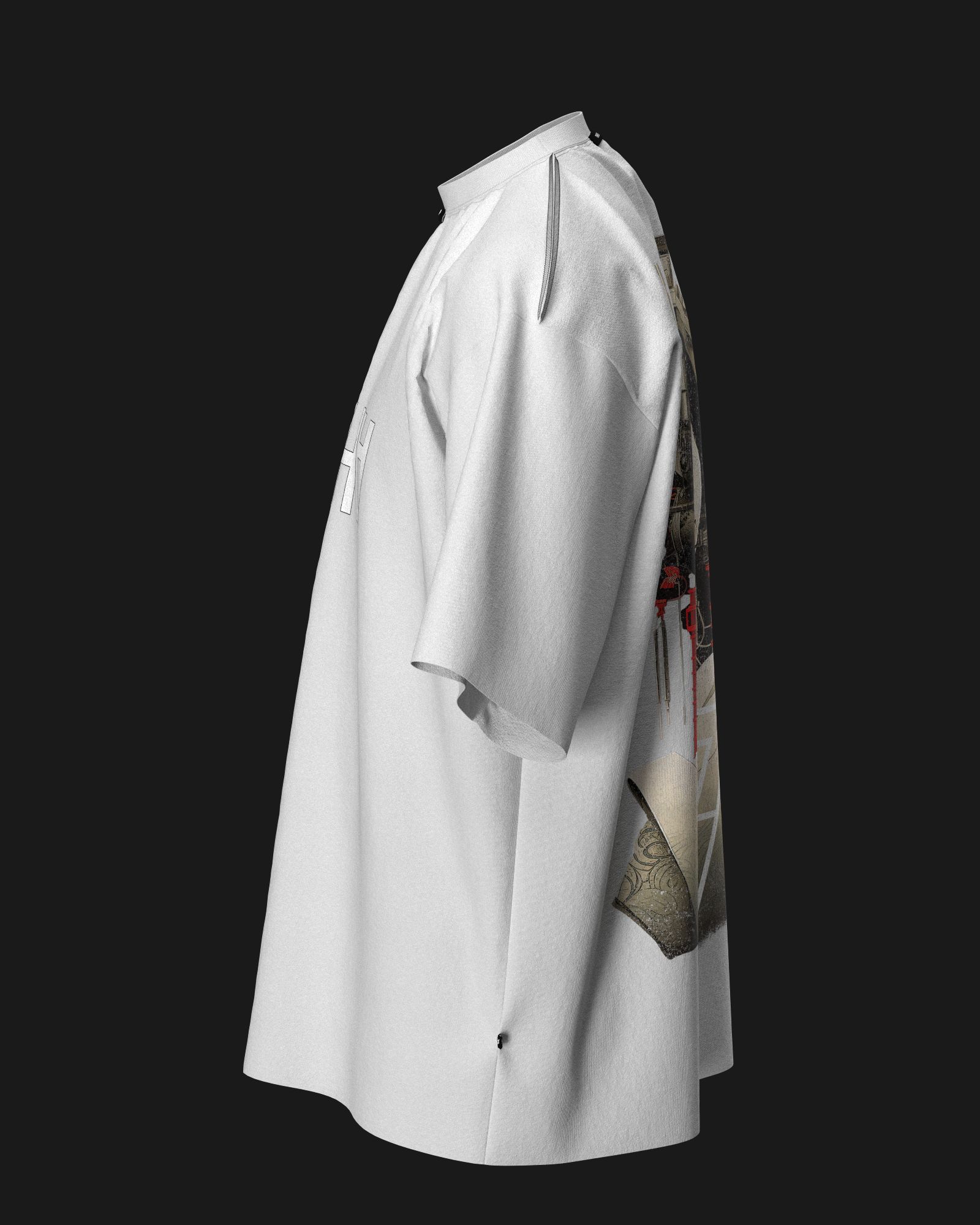 The Anti Order Geisha Baggy T-Shirt White sold by Culture Kings product image thumbnail 3