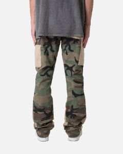 MNML Painter Flare Denim Jeans Camo sold by Culture Kings