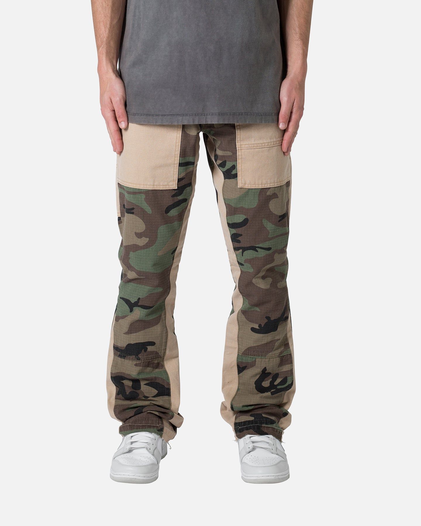 MNML Painter Flare Denim Jeans Camo sold by Culture Kings