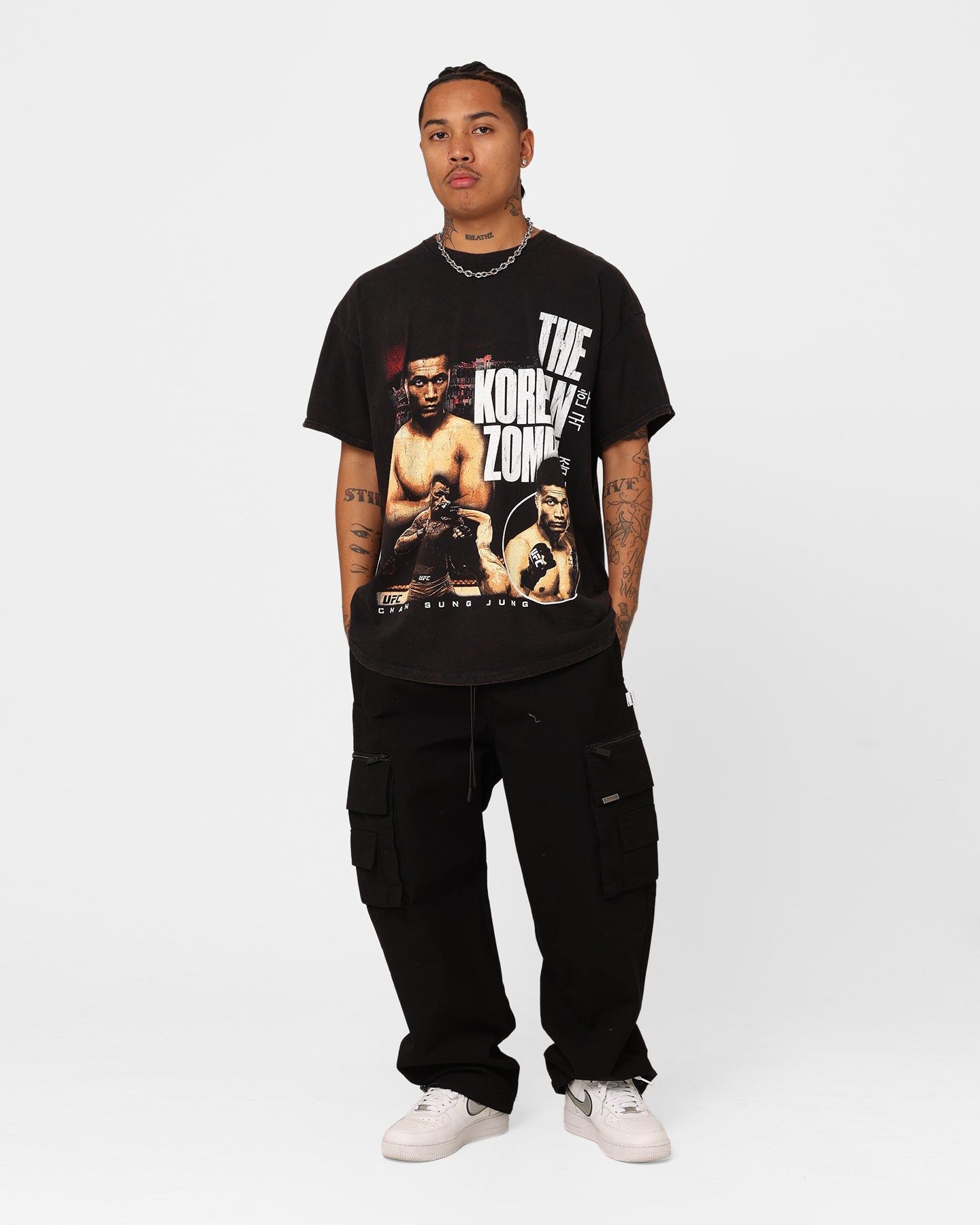 Goat Crew X UFC Chan Sung Jung The Korean Zombie Vintage T-Shirt Black Wash sold by Culture Kings product image thumbnail 2