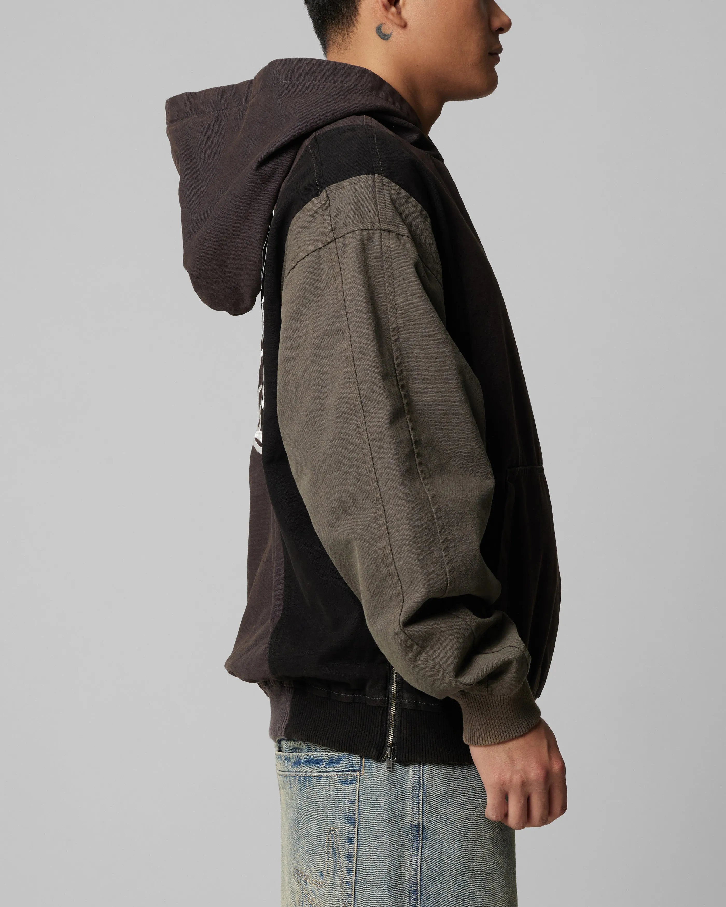 Loiter Splinter Hoodie Black/Charcoal sold by Culture Kings product image thumbnail 5