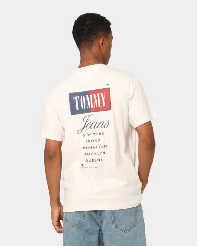 Tommy Jeans TJM Relaxed Timeless Tommy T-Shirt Ancient White sold by Culture Kings