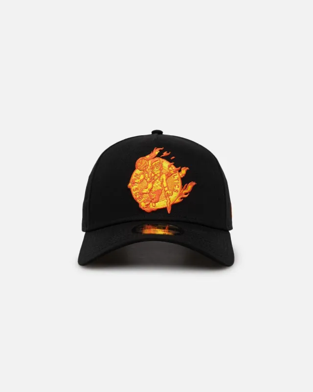 New Era Boston Celtics 'Black Flame' 9FORTY A-Frame Snapback Black/Flame sold by Culture Kings