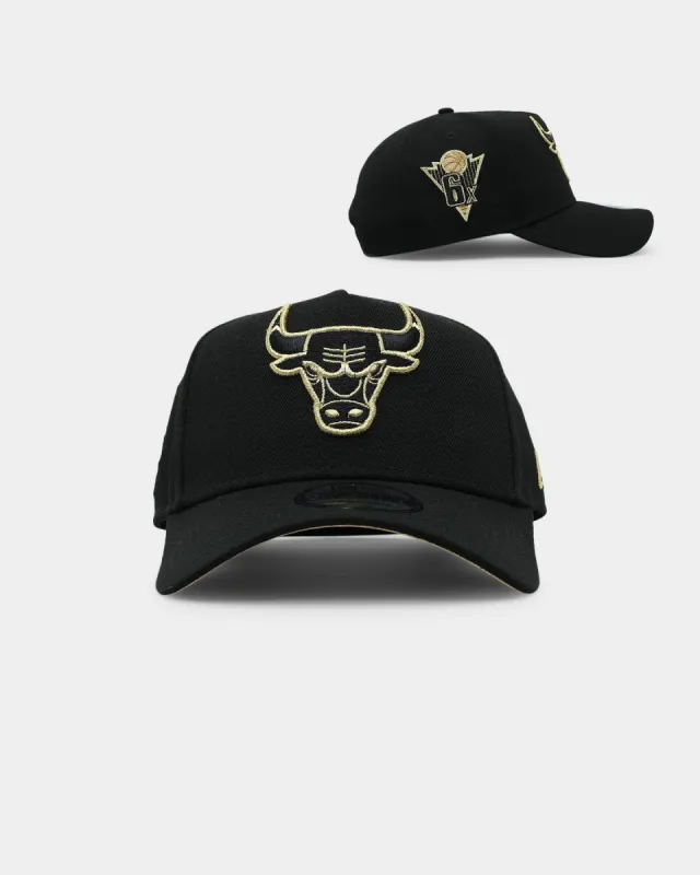 New Era Chicago Bulls 'Gold Links' 9FORTY A-Frame Snapback Black sold by Culture Kings