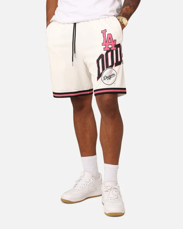Majestic Athletic Los Angeles Dodgers Wordmark Mesh Shorts Vintage White sold by Culture Kings
