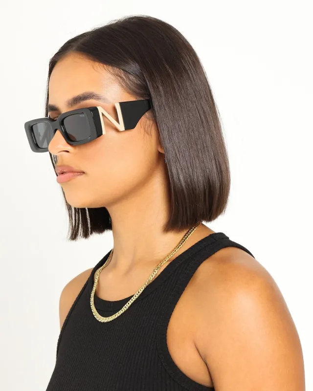 NUQE Elevare Sunglasses Black/Gold sold by Culture Kings