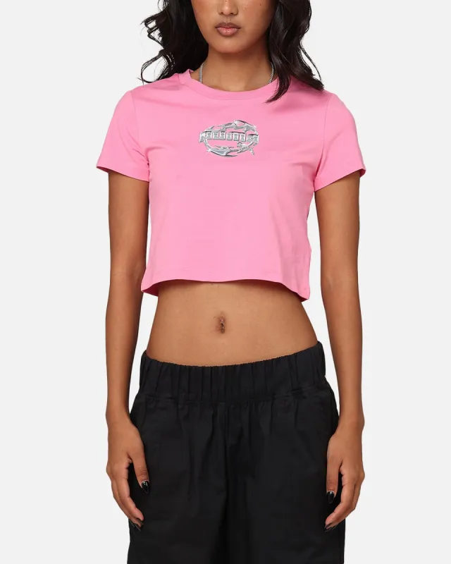 Puma Women's Graphics Hyper Girl Cropped T-Shirt Fast Pink sold by Culture Kings