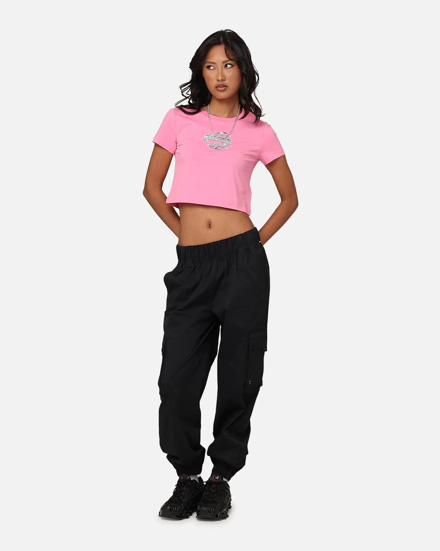 Puma Women's Graphics Hyper Girl Cropped T-Shirt Fast Pink sold by Culture Kings product image thumbnail 2