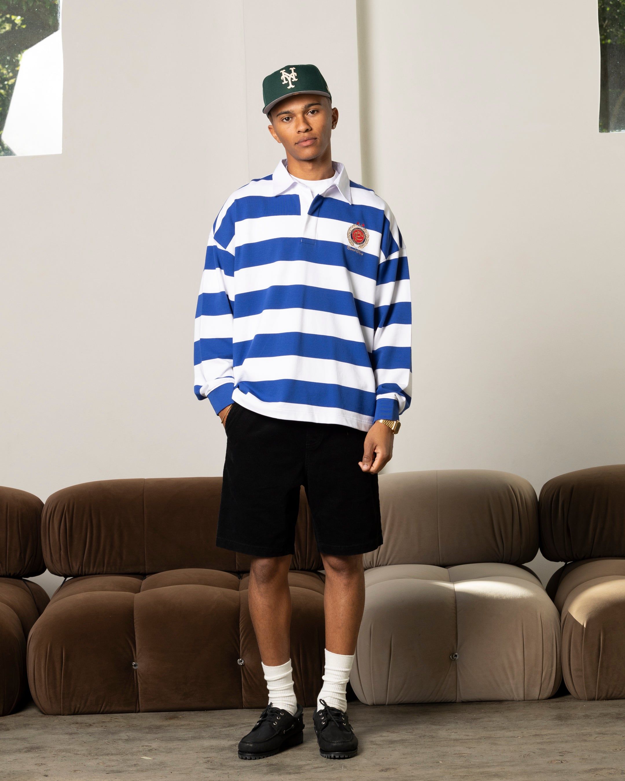 Carre Offside Rugby Polo Shirt Navy/White sold by Culture Kings product image thumbnail 2