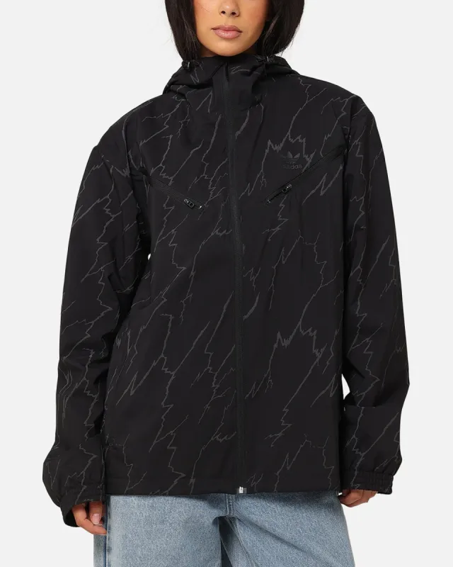 Adidas Lightening Windbreaker Jacket Black sold by Culture Kings