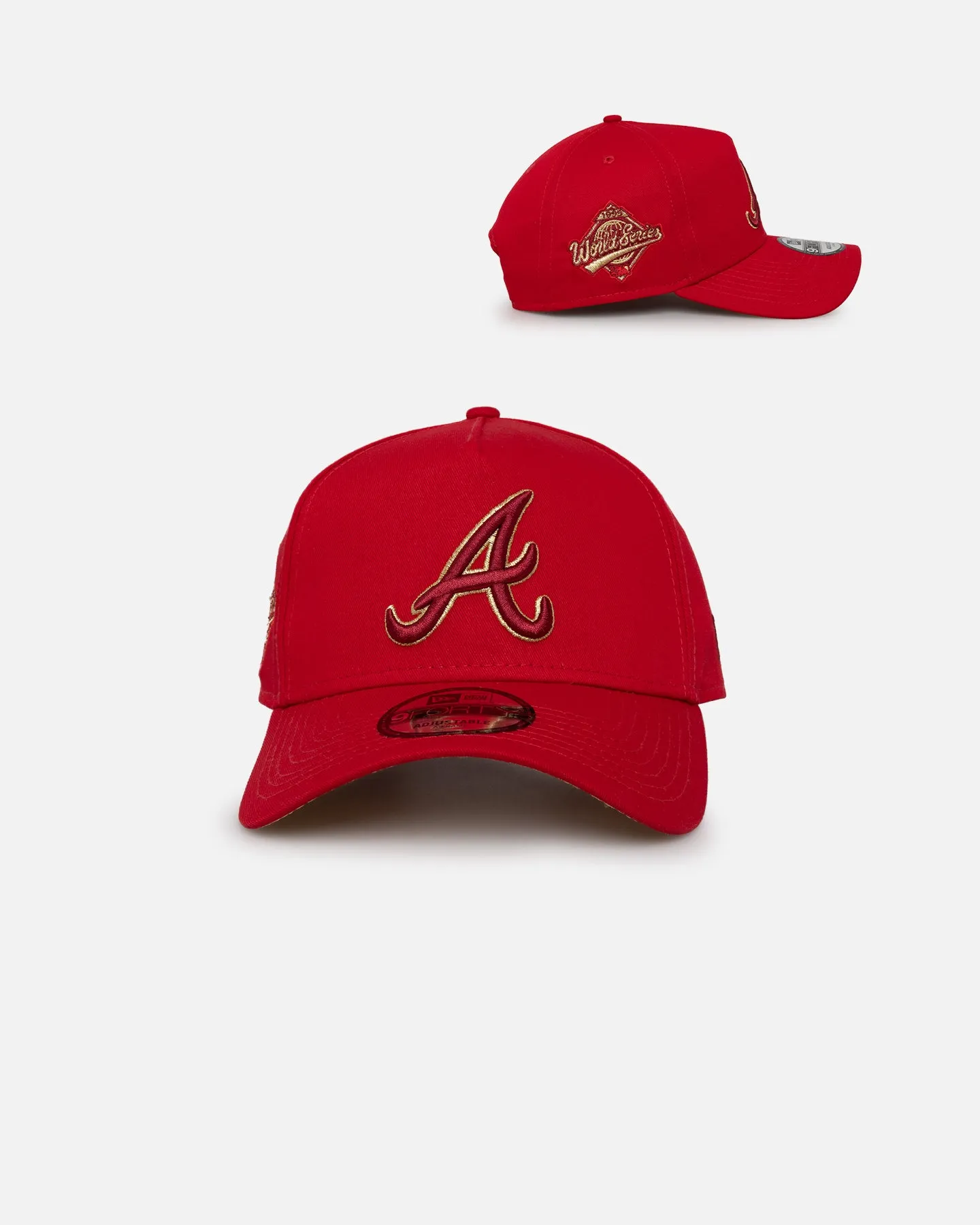 New Era Atlanta Braves 'Year Of The Dragon' 9FORTY A-Frame Snapback Scarlet/Gold sold by Culture Kings
