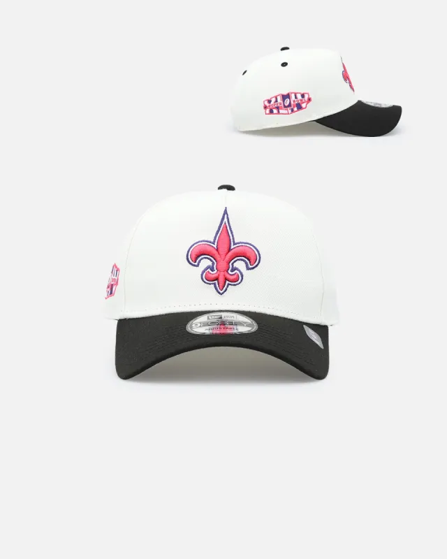 New Era New Orlean Saints 'Neon Nights' 9FORTY Snapback Chrome/Black sold by Culture Kings