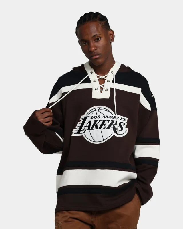 47 Brand Los Angeles Lakers Superior Lacer Hoodie Brown sold by Culture Kings