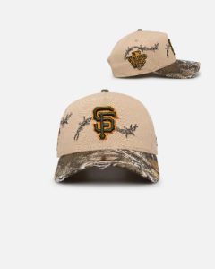 New Era San Francisco Giants 'Real Tree Edge Grit' 9FORTY A-Frame Snapback Oat Milk/Real Tree sold by Culture Kings