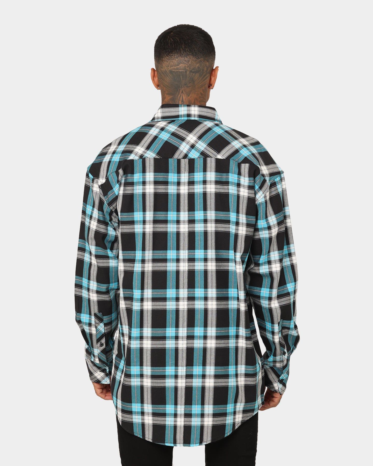 Saint Morta Prima Flannel Shirt Cyan sold by Culture Kings product image thumbnail 4