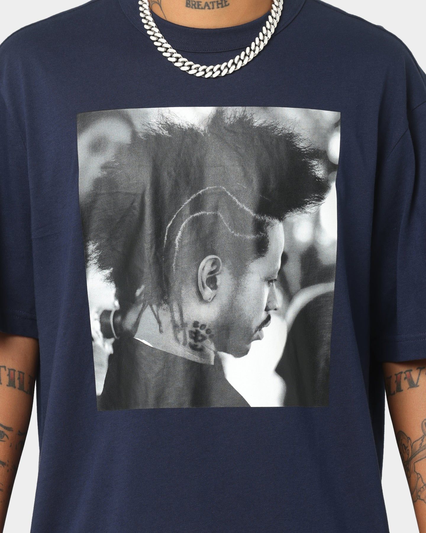 Reebok Allen Iverson I3 Braids T-Shirt Vector Navy sold by Culture Kings product image thumbnail 3