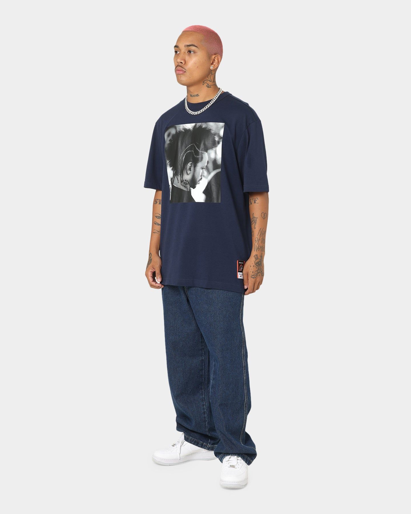 Reebok Allen Iverson I3 Braids T-Shirt Vector Navy sold by Culture Kings product image thumbnail 2