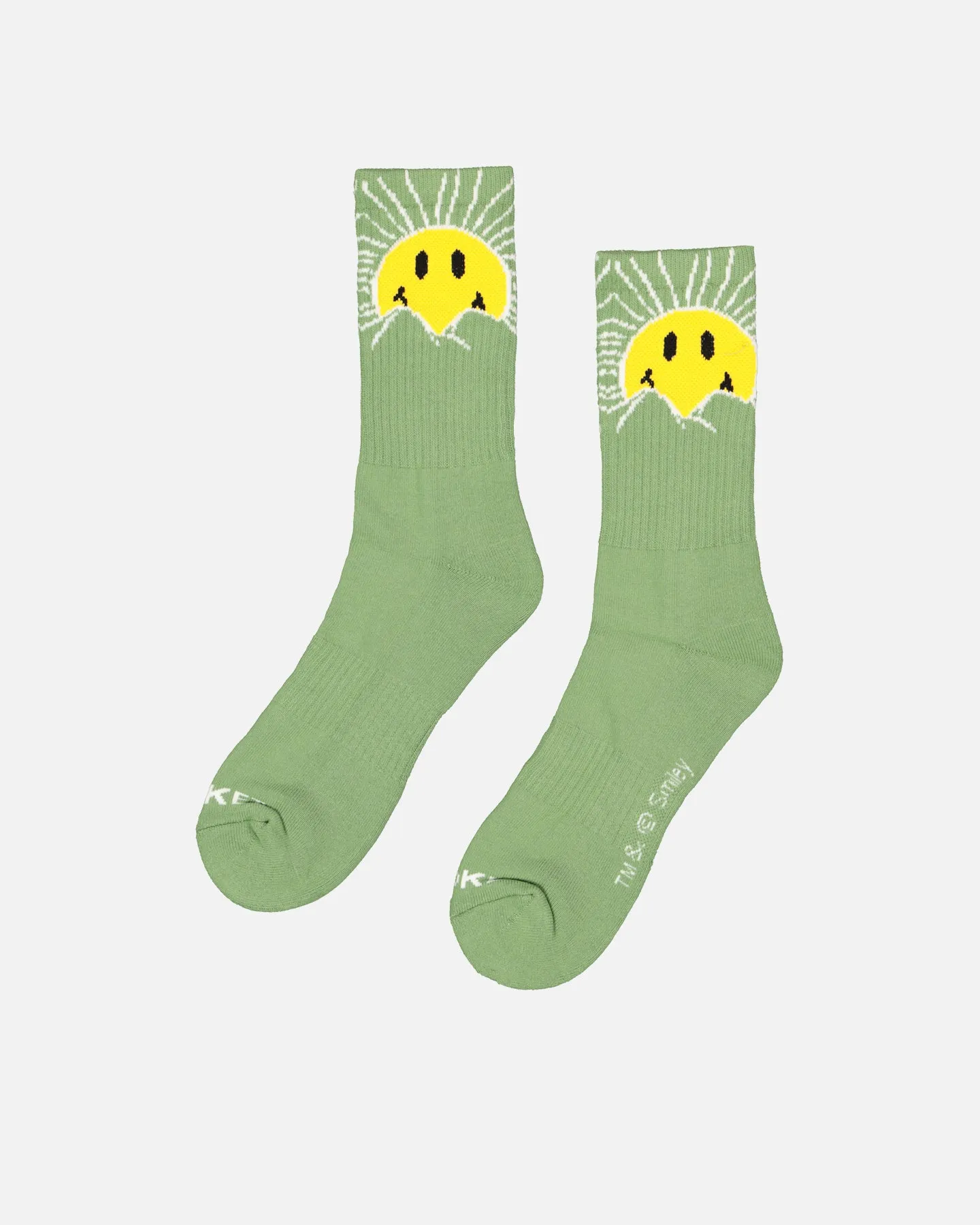 Market X Smiley Sunrise Socks Basil sold by Culture Kings