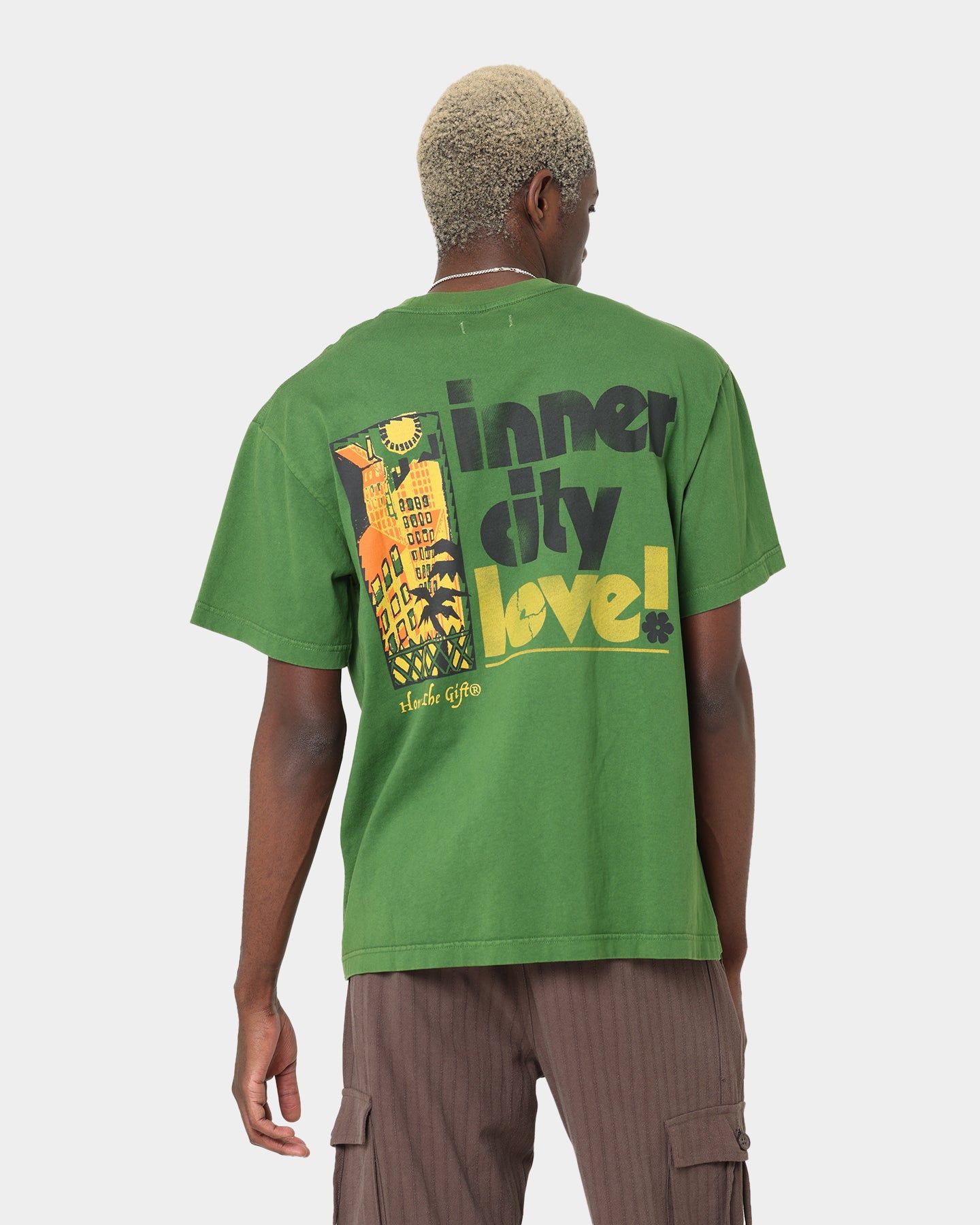 Honor The Gift Inner City Love T-Shirt Green sold by Culture Kings product image thumbnail 2